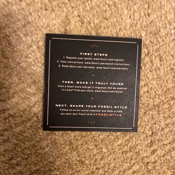 NWTIB MEN’S GOLD FOSSIL WATCH - Picture 5 of 8